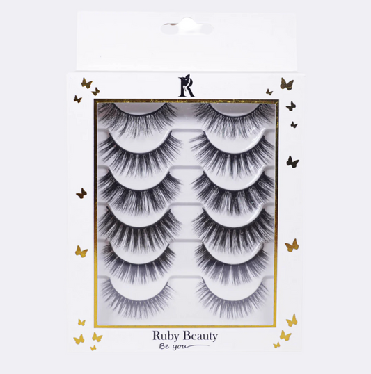 Ruby beauty 6 pairs lashes kit