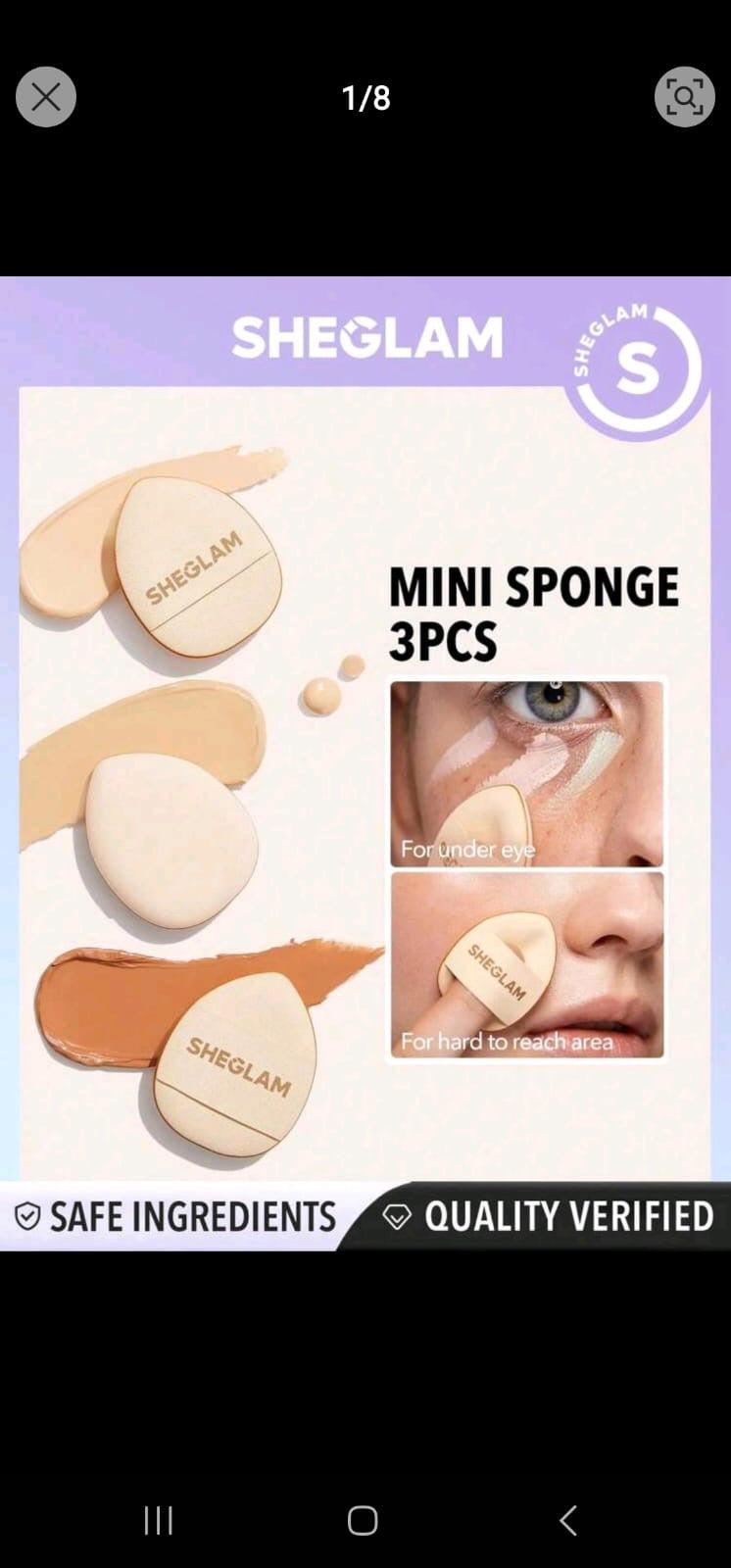 Mini sponges 6 pcs