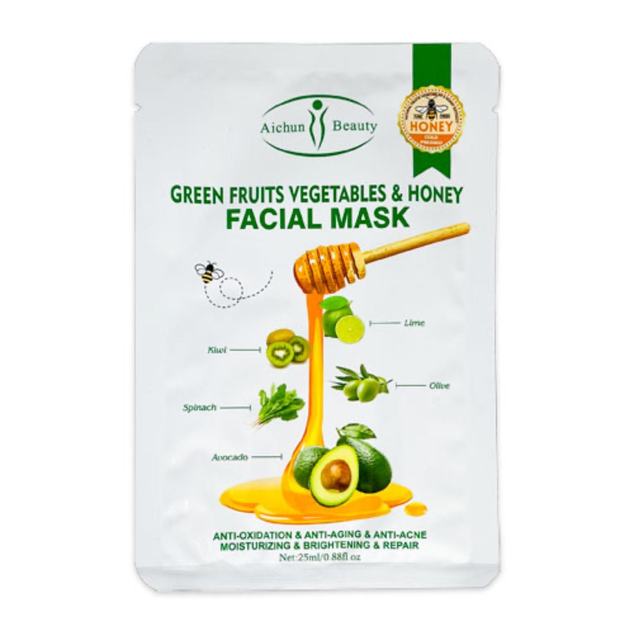 Facial mask Green Fruit Anti Oxidation , Anti aging , Anti Acne , Moisturizing , Brightning & Repair