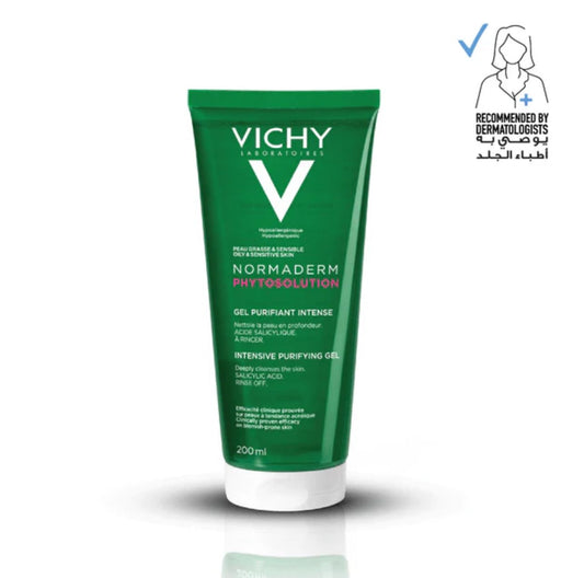 Vichy Normaderm Phytosolution Face Cleanser Gel for Oily/Acne Skin with Salicylic Acid 200ml