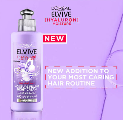 L'Oreal Paris Elvive Hyaluron Moisture Leave in Night Cream 200ML