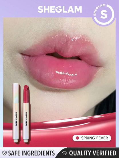 SHEGLAM Pout-Perfect Shine Lip Plumper-Walk On The Beach Moisturizing Plumping Solid Lip Gloss Non-Stick Nourishing Lip Plumping Serum Coconut Oil Lipstick Lip Cosmetics Black Friday Sale Brown Lip Plumper