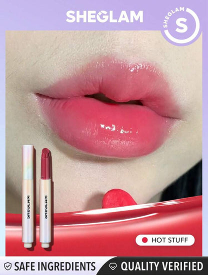 SHEGLAM Pout-Perfect Shine Lip Plumper-Walk On The Beach Moisturizing Plumping Solid Lip Gloss Non-Stick Nourishing Lip Plumping Serum Coconut Oil Lipstick Lip Cosmetics Black Friday Sale Brown Lip Plumper