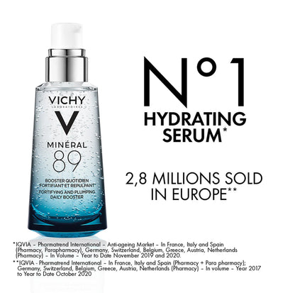 Vichy Mineral 89 Hyaluronic Acid Serum for All Skin Types 50ml