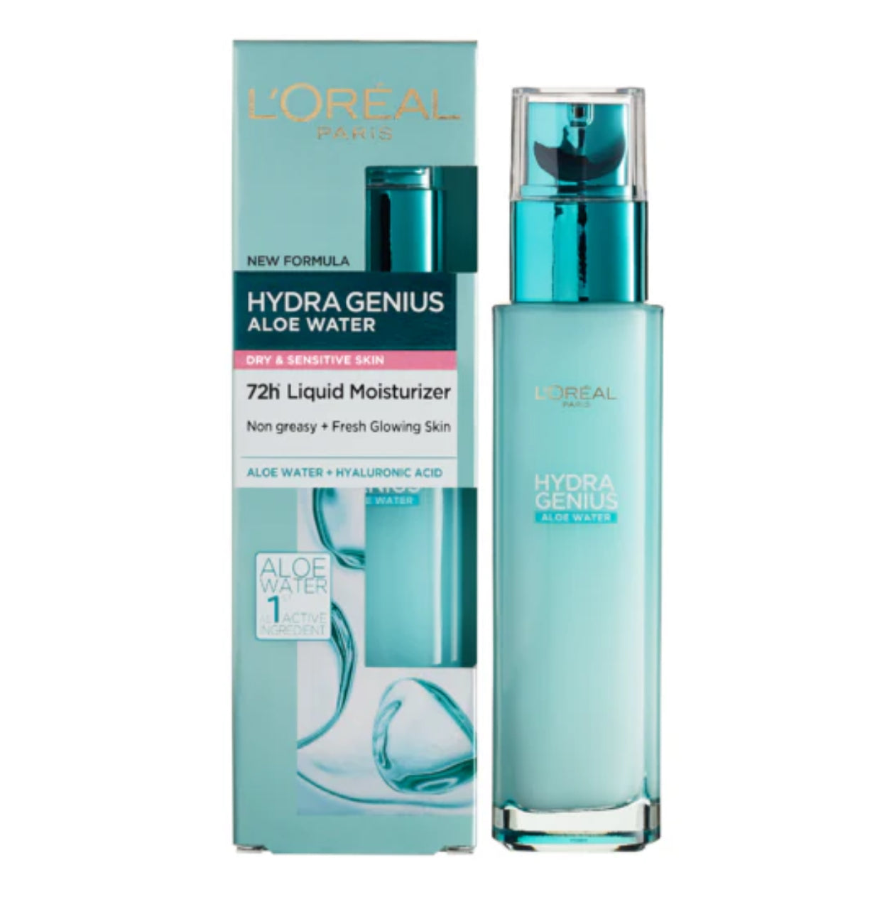 L'Oreal Paris Hydra Genius Waters Moisturizer Dry Sensitive Skin 70 ML