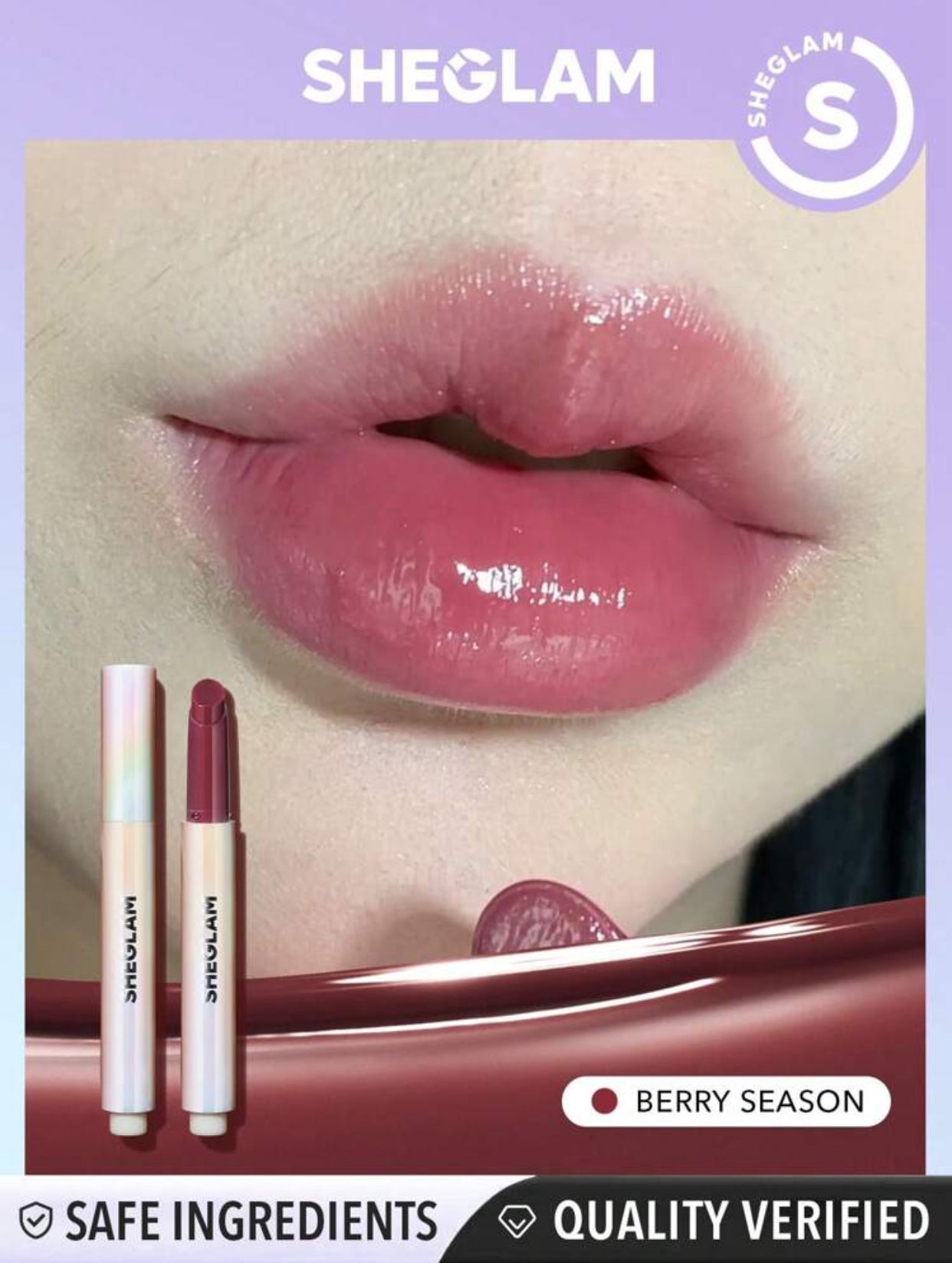 SHEGLAM Pout-Perfect Shine Lip Plumper-Walk On The Beach Moisturizing Plumping Solid Lip Gloss Non-Stick Nourishing Lip Plumping Serum Coconut Oil Lipstick Lip Cosmetics Black Friday Sale Brown Lip Plumper