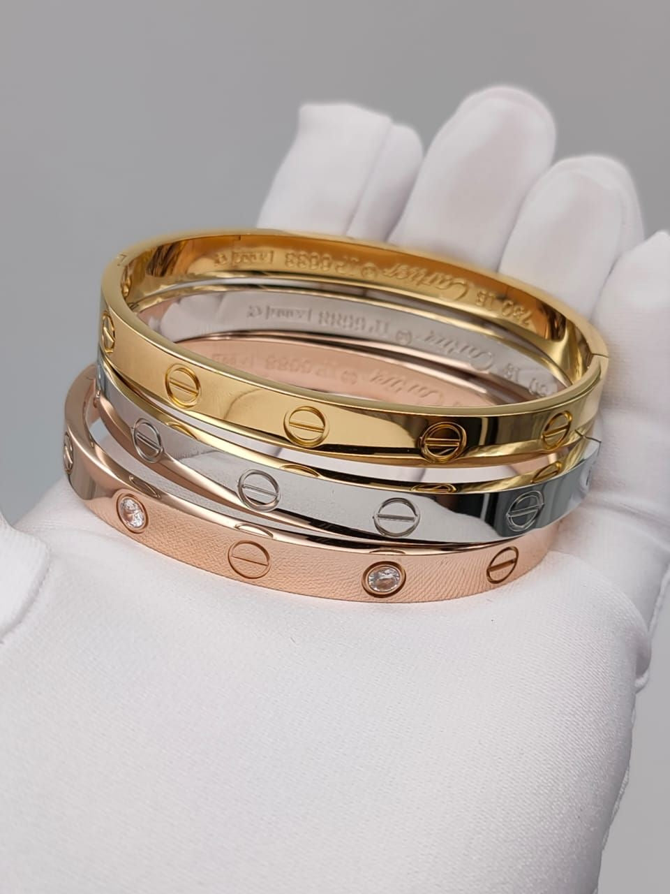 Cartier Bangle bracelet set 3 pcs