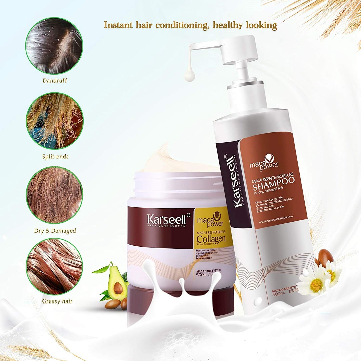 Karseel hair treatment Set (Shampoo & Mask)